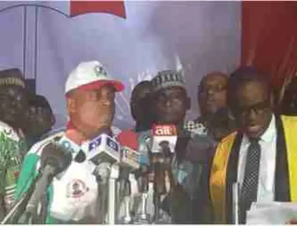 PDP Elected New Chairman. Elected Chairman Serves Pres. Buhari Quit Notice From Aso Rock In New Speech (Read)